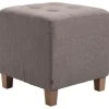CLP Hocker Pharao antiek licht Frame - Stof - taupe