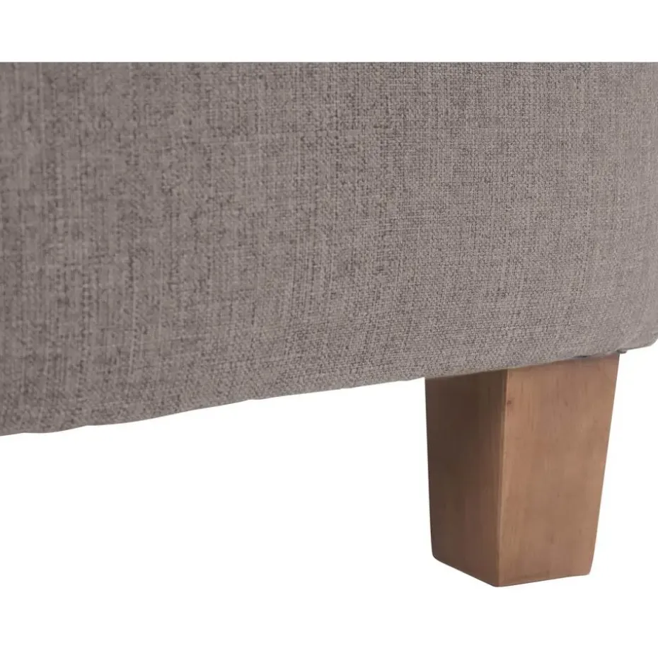 CLP Hocker Pharao antiek licht Frame - Stof - taupe