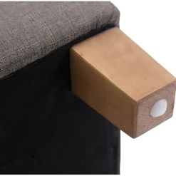 CLP Hocker Pharao antiek licht Frame - Stof - taupe