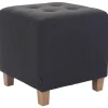 CLP Hocker Pharao antiek licht Frame - Stof - donkergrijs