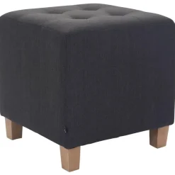 CLP Hocker Pharao antiek licht Frame - Stof - donkergrijs