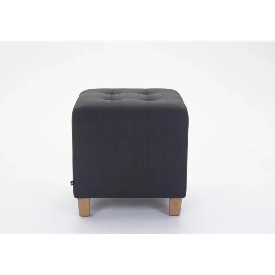 CLP Hocker Pharao antiek licht Frame - Stof - donkergrijs