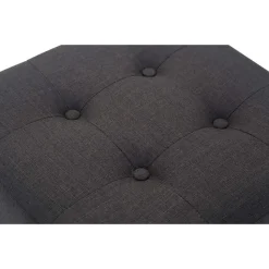 CLP Hocker Pharao antiek licht Frame - Stof - donkergrijs