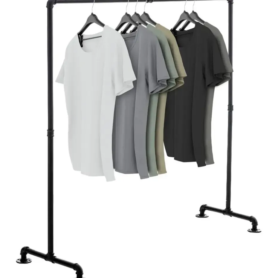 CLP Kledingrek Jersey 150x150x55 cm - zwart