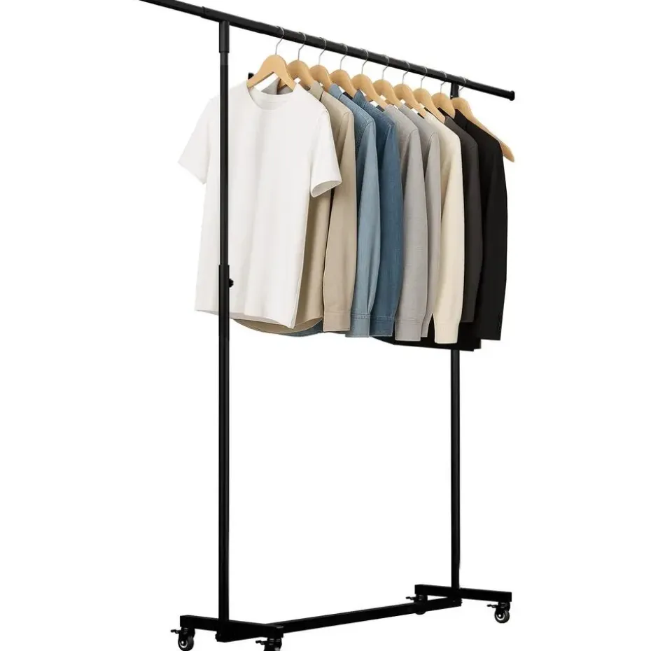 CLP Kledingrek Soran 120x120x50 cm - zwart