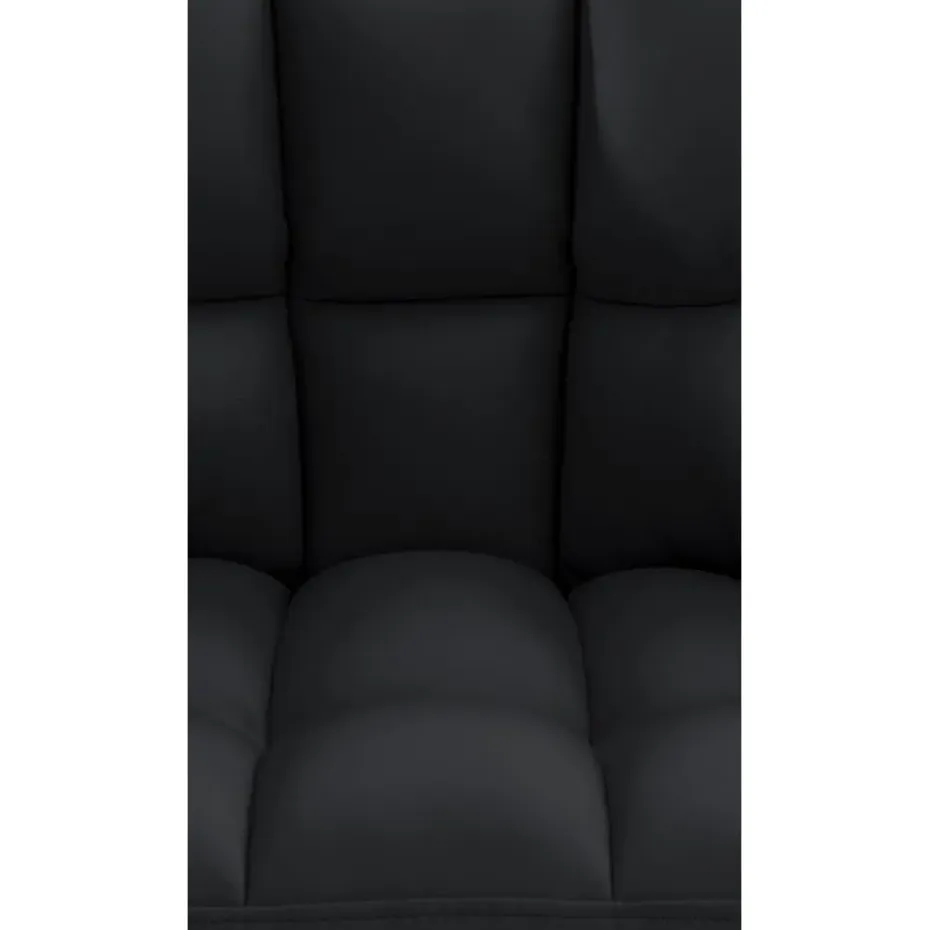 CLP Lounger Damaso zwart Frame - Kunstleer - zwart