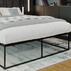 CLP Metalen bed Scala 200x180x46 cm - Zwart