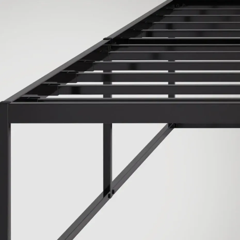 CLP Metalen bed Scala 200x180x46 cm - Zwart