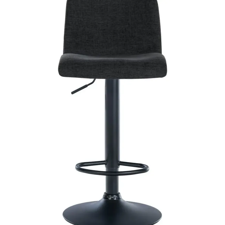 CLP Set van 2 Barkruk Branford zwart Frame - Stof - zwart