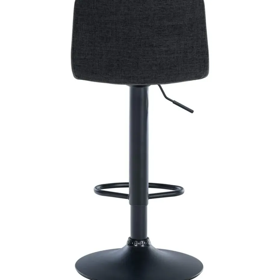 CLP Set van 2 Barkruk Branford zwart Frame - Stof - zwart