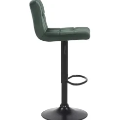 CLP Set van 2 Barkruk Feni zwart Frame - Fluweel - groen