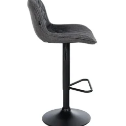 CLP Set van 2 Barkruk Kasson zwart Frame - Stof - zwart