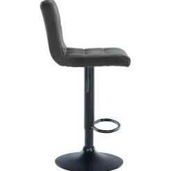 CLP Set van 2 Barkruk Peru zwart Frame - Fluweel - zwart