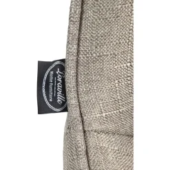 CLP Set van 2 Barkruk Vonore zwart Frame - Stof - taupe
