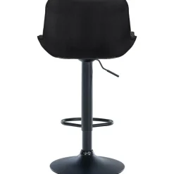 CLP Set van 2 Barkruk Vonore zwart Frame - Stof - zwart