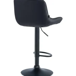 CLP Set van 2 Barkruk Vonore zwart Frame - Fluweel - zwart