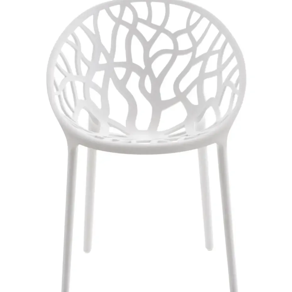 CLP Set van 2 Tuinstoel Hope Kunststof - wit