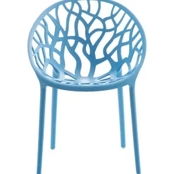 CLP Set van 4 Tuinstoel Hope Kunststof - blauw