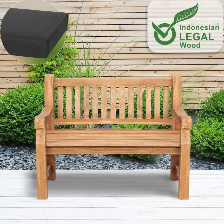 CLP Tuinbank Jackson V2 120 cm - donkergrijs