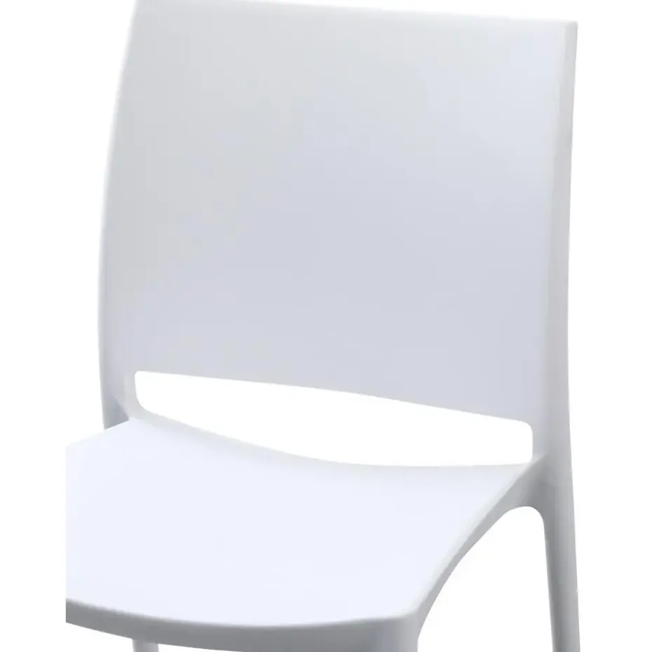 CLP Tuinstoel Meton Kunststof - wit