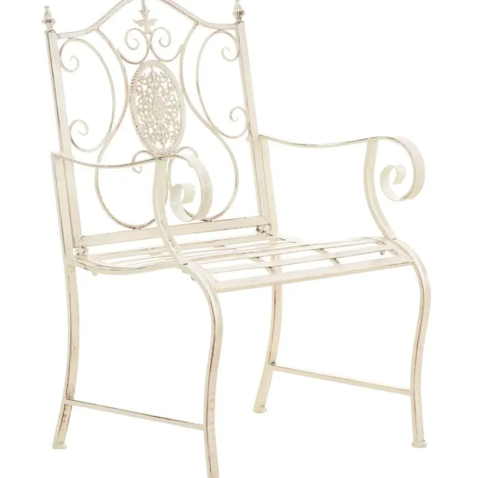 CLP Tuinstoel Punjab Metaal - antiek/creme