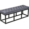 CLP 2-zits Bankje Polson 120 cm - grijs