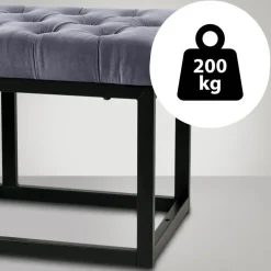 CLP 2-zits Bankje Polson 120 cm - grijs