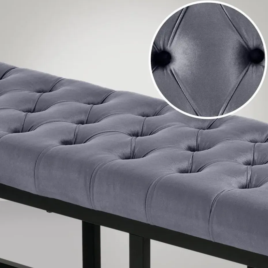 CLP 2-zits Bankje Polson 150 cm - grijs