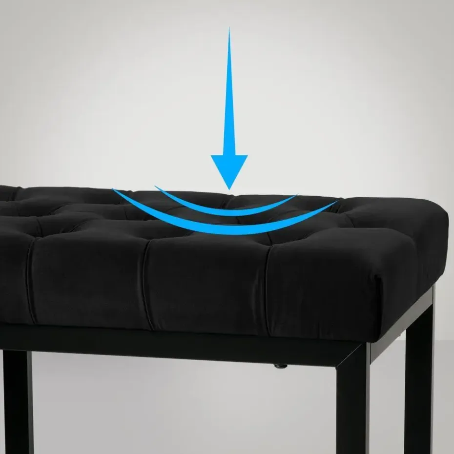 CLP 2-zits Bankje Polson 150 cm - zwart