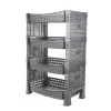 CM keuken opbergrek - 4-laags - grijs - kunststof - 65 x 41 x30cm
