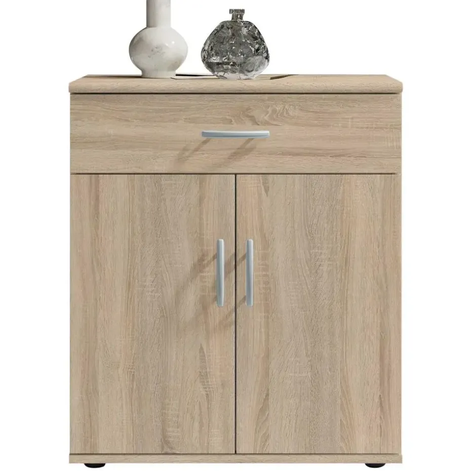 Commode Viviane 60cm met 2 deuren- 1 lade - eik