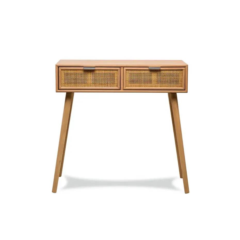 Console 2 laden van hout en natuurlijk rotan