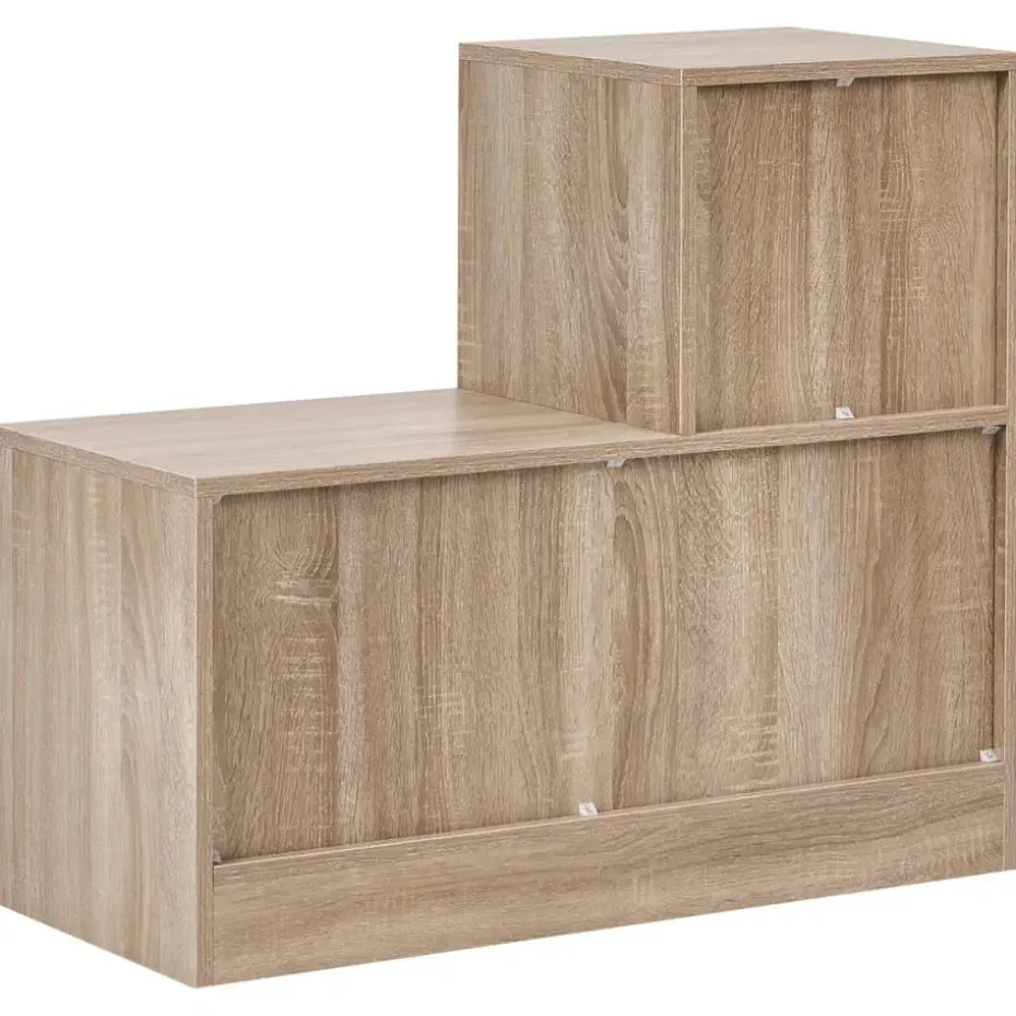 COOMA - Halmeubelset - Lichtbruin - Hout