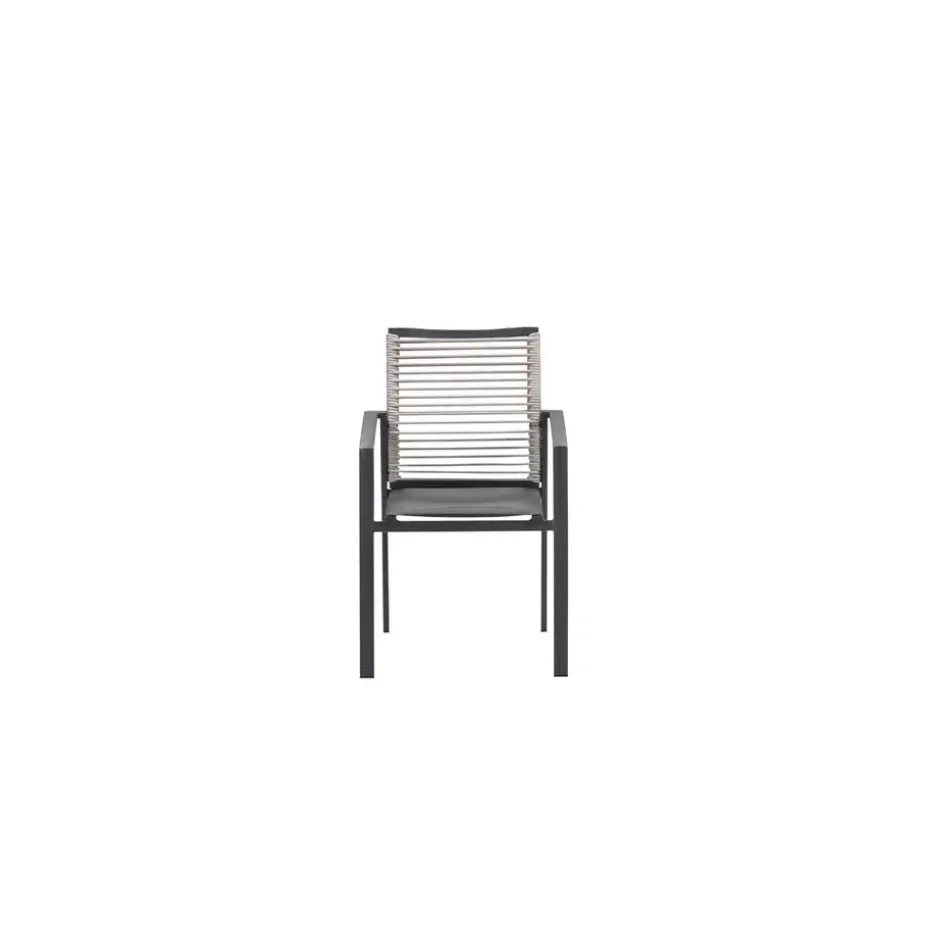 Cosmo dining fauteuil - rope natural - gevuld textileen
