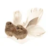 Cosy @ Home Kersthangers - vogel - champagne - 2 stuks - 11 cm