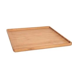 Cosy & Trendy Dienblad - bamboe - opstaande rand - vierkant - 26 cm