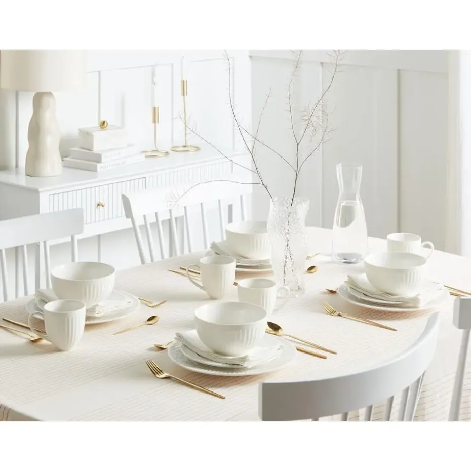 COWSLIP - Servies set van 16 - Wit - Porselein