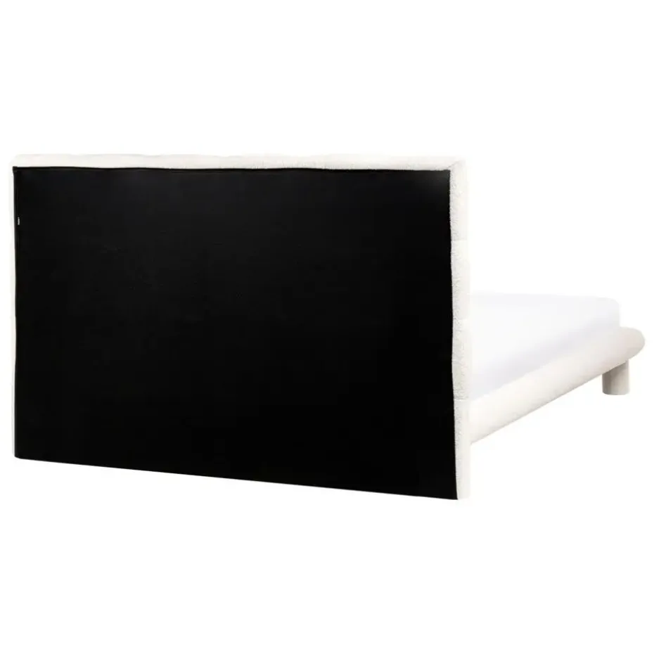 CRESSAT - Tweepersoonsbed - Off-white - 140 x 200 cm - Bouclé