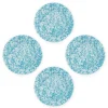 Crow Canyon Home Dinerborden Splatter - Set van 4 - Turquoise