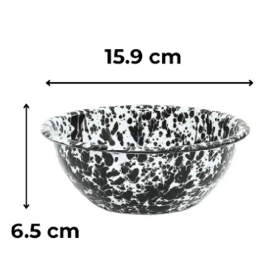 Crow Canyon Home Serviesset Splatter - 4-delig - Blauw