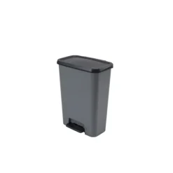 Curver Compatta Prullenbak 50L - Grijs/Zwart