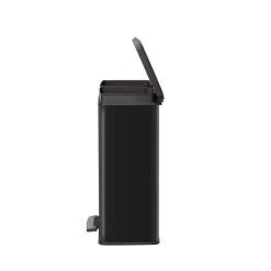Curver Decobin Duo Prullenbak - 26L+26L - Rechthoekig - Zwart