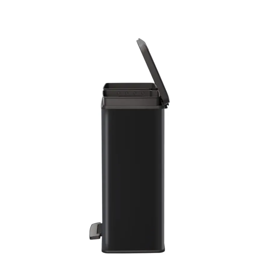 Curver Decobin Duo Prullenbak - 26L+26L - Rechthoekig - Zwart