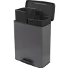 Curver Decobin Duo Prullenbak - 26L+26L - Rechthoekig - Cool Grey