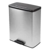 Curver Decobin Prullenbak - 65L - Rechthoekig - Zilver metallic