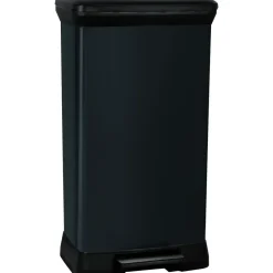 Curver Decobin Prullenbak- 50L - 39x29x72 cm - Zwart