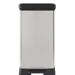 Curver Decobin Prullenbak- 50L - 39x29x72 cm - Zilver Metallic