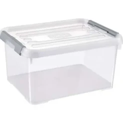 Curver Handy+ Opbergbox - 15L - 6 stuks - Transparant met deksel