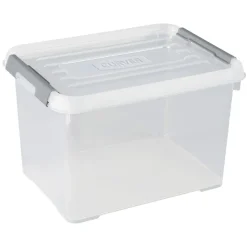 Curver Handy+ Opbergbox - 20L - 3 stuks - Transparant met deksel