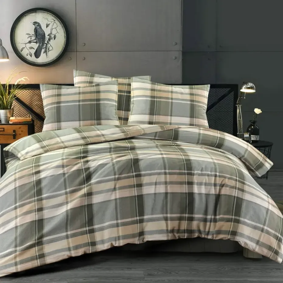 Day Dream Bram - Dekbedovertrek - Tweepersoons - 200 x 200/220 - Groen